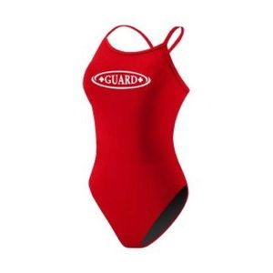 Rise Aquatics Swim Rise Aquatics Red Lifeguard One Piece Swimsuit Poly H Back Size 32 Poshmark